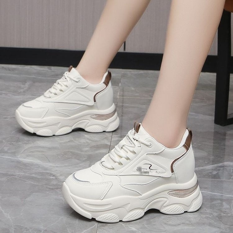 Damen Sportliche Chunky Sneakers mit atmungsaktiven Einsätzen und komfortabler Dämpfung Drune