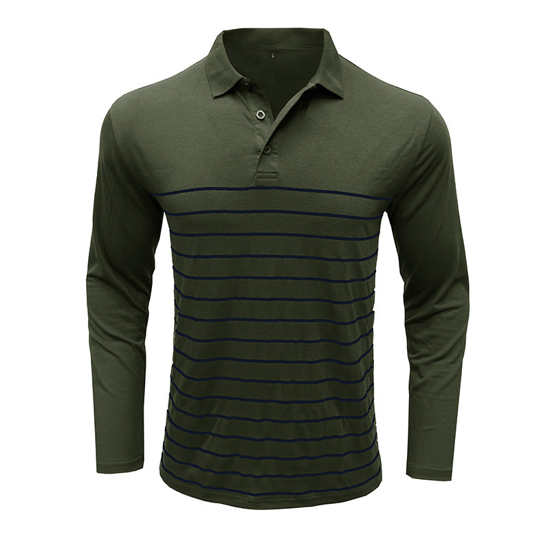 Drune | Pique Pullover Slim Passform Baumwollstrick Elegantes Streifenmuster