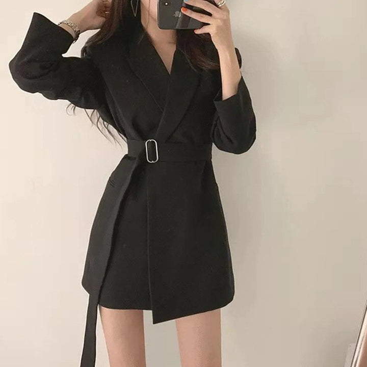 Damen Eleganter Blazer-Kleid Drune