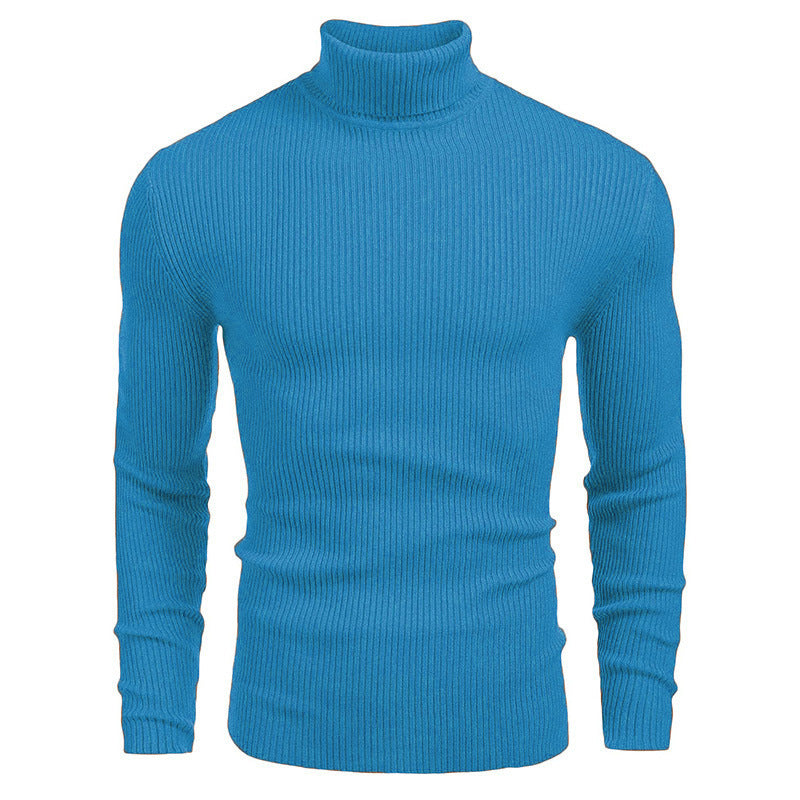 Herren Rollkragenpullover aus feinem Rippstrickmaterial Drune