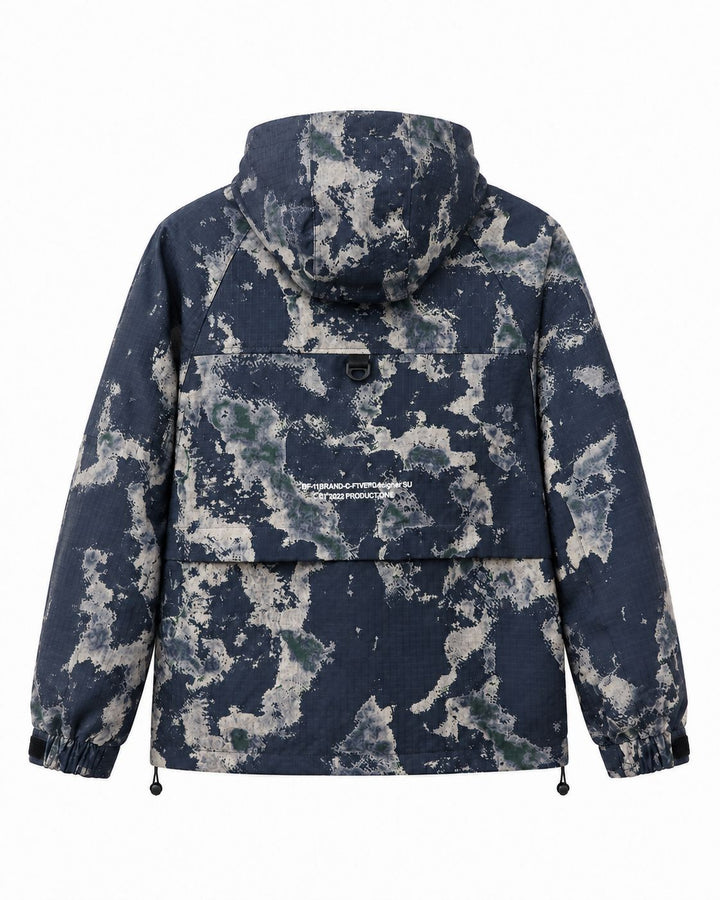 Herren Technischer Camouflage-Parka mit Kapuze und Ripstop-Außenmaterial Drune