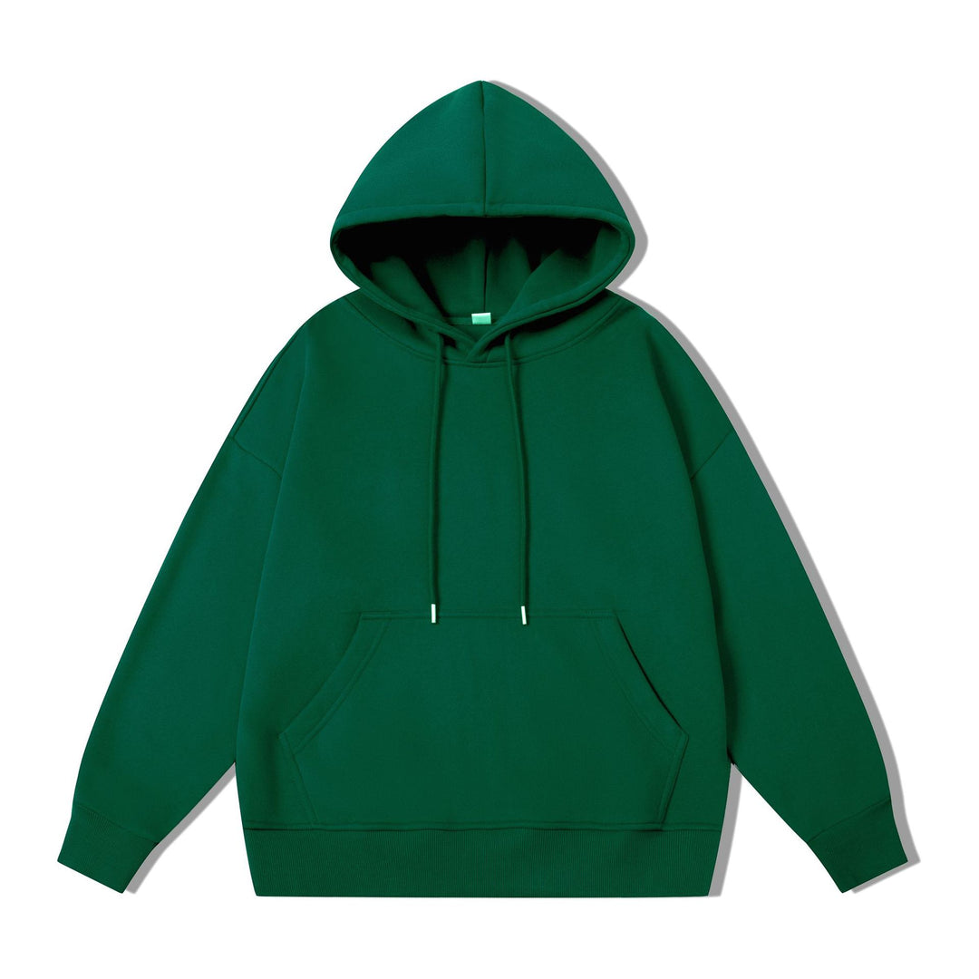 Unisex Oversize-Kapuzenpullover mit Kängurutasche und Drop-Shoulder Drune