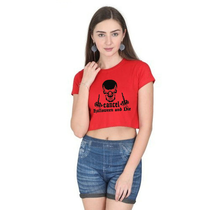 Frauen Grafik Crop Top Drune