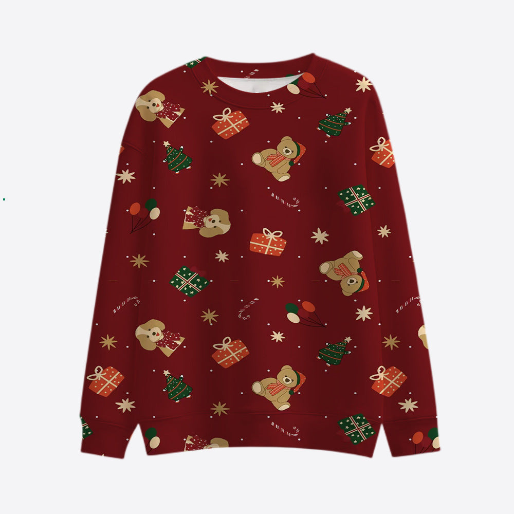 Damen Festlicher Weihnachts-Sweatshirt Drune