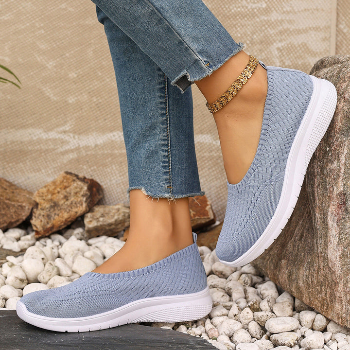 Damen Elastische Slip-On Sneakers mit Komfortsohle Drune