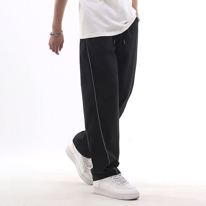 Herren Sportliche Freizeithose mit verstellbarem Bund und seitlichen Taschen Drune