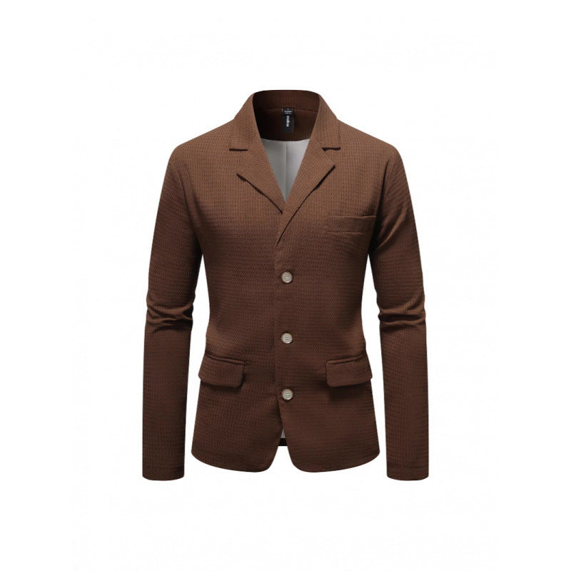 Herren eleganter Blazer mit strukturiertem Design und praktischen Taschen Drune