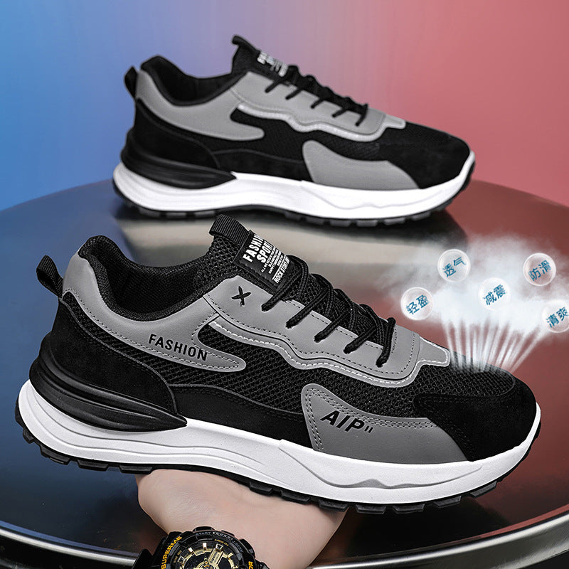 Herren Athletisch-inspirierte Plateau-Sneaker mit atmungsaktivem Mesh und griffiger Trailsohle Drune