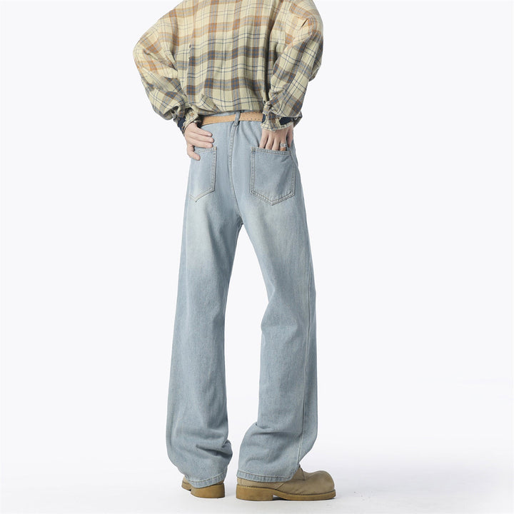 Herren lässige weit geschnittene Denim-Hose Drune
