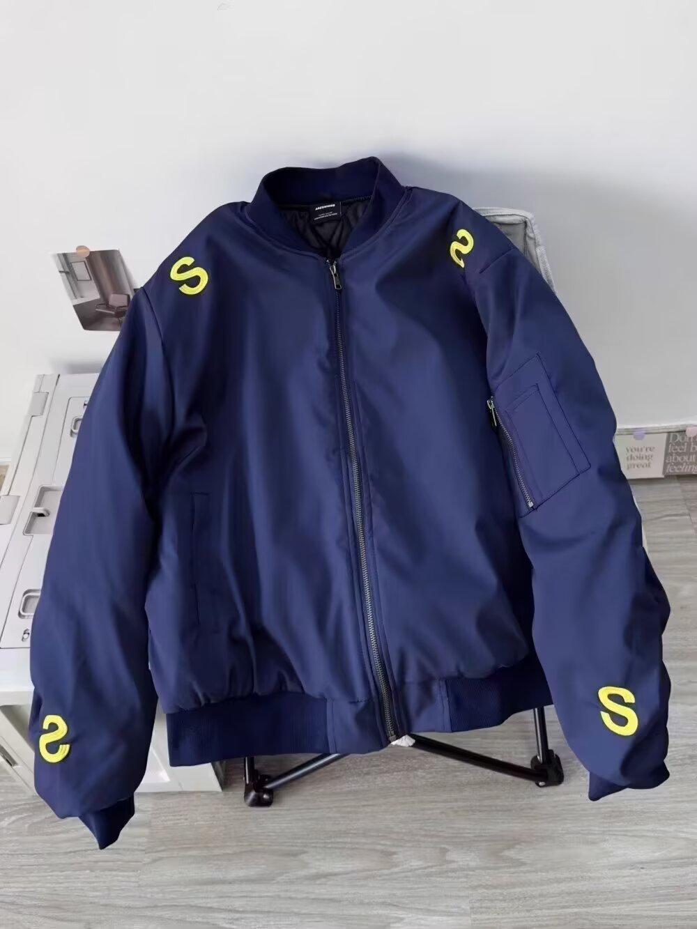 Damen Sportliche Bomberjacke Drune