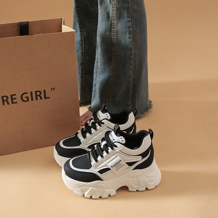 Damen Chunky Sneakers mit großzügiger Profilsohle und atmungsaktivem Obermaterial Drune