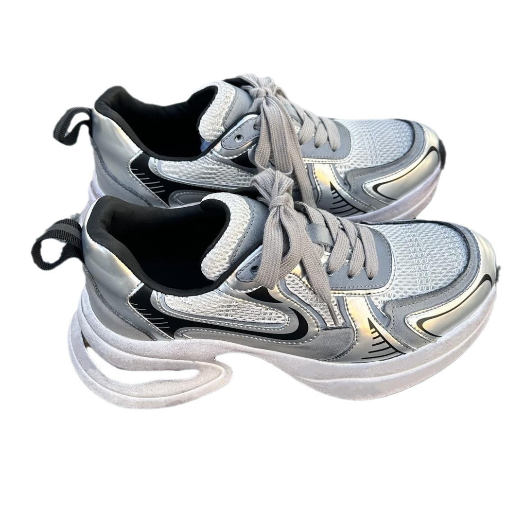 Damen Chunky Sneakers mit atmungsaktiver Oberfläche und dämpfendem Komfort Drune
