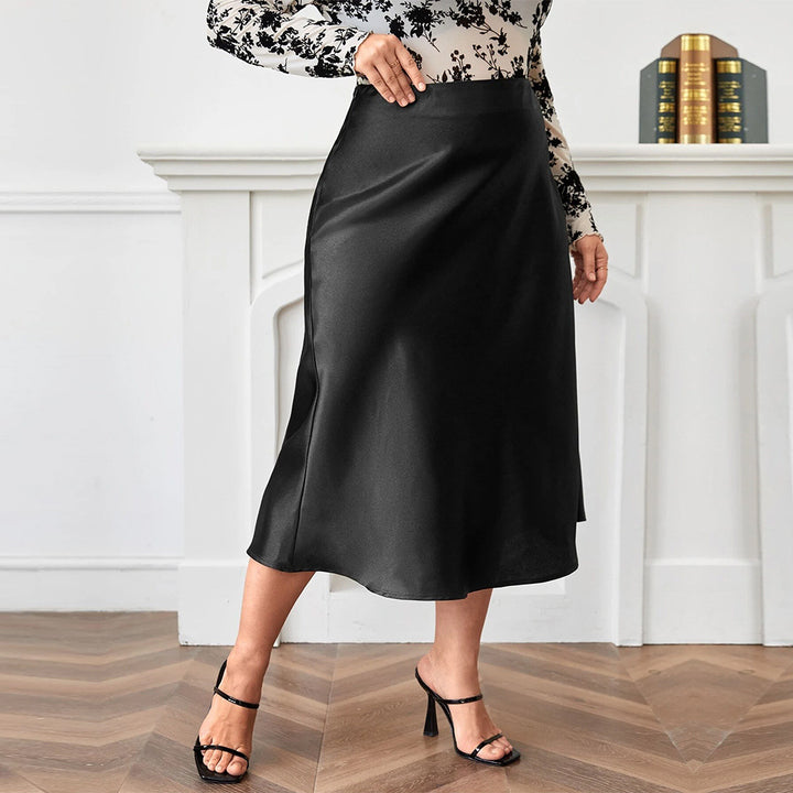 Damen Satinrock Drune