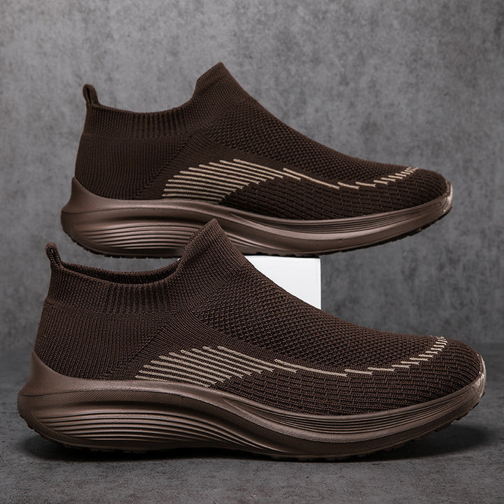Herren nan sockenähnliche Strick-Sneaker mit nahtlosem Obermaterial und stoßdämpfender Sohle Drune