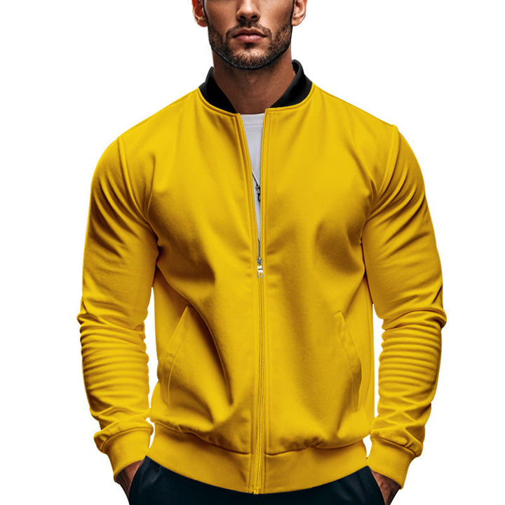 Herren stilvolle Sportjacke mit hochschließendem Kragen und praktischen Taschen Drune