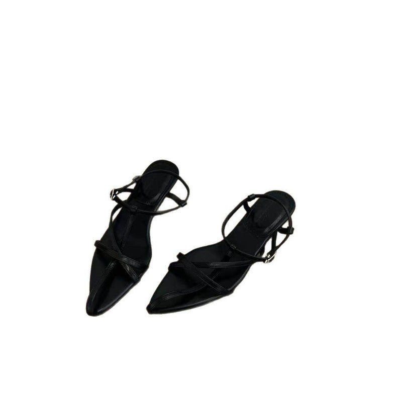 Damen spitze Slingback Sandalen mit elegantem Riemendesign Drune