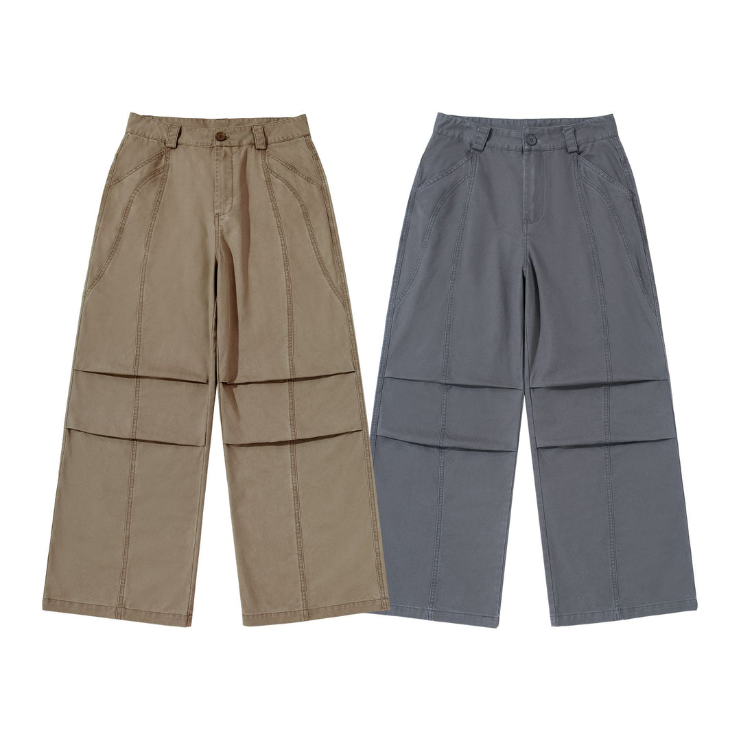 Damen High‑Waist Cargoculotte mit geraden Panelnähten Drune