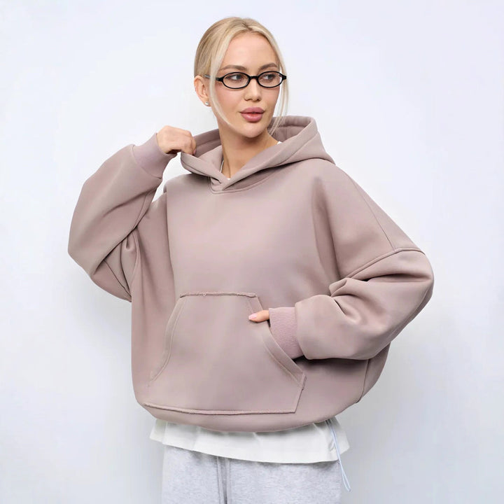 Damen oversized Kapuzenpullover Drune