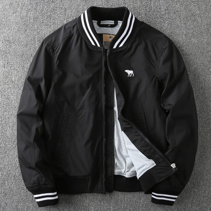 Herren Sportliche Bomberjacke mit praktischen Taschen und elastischen Bündchen Drune