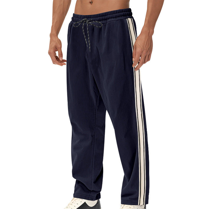 Herren Sportliche Freizeithose mit seitlichen Streifen Drune