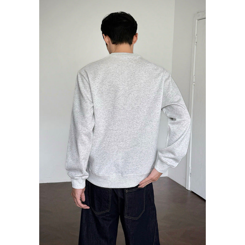 Damen Sportlicher Sweatshirt mit floralen Stickereien Drune
