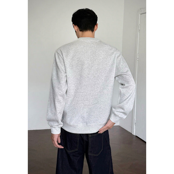 Damen Sportlicher Sweatshirt mit floralen Stickereien Drune