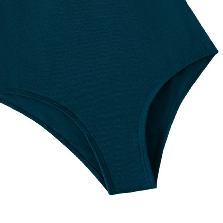 Damen Einteiler Badeanzug mit elegantem V-Ausschnitt Drune