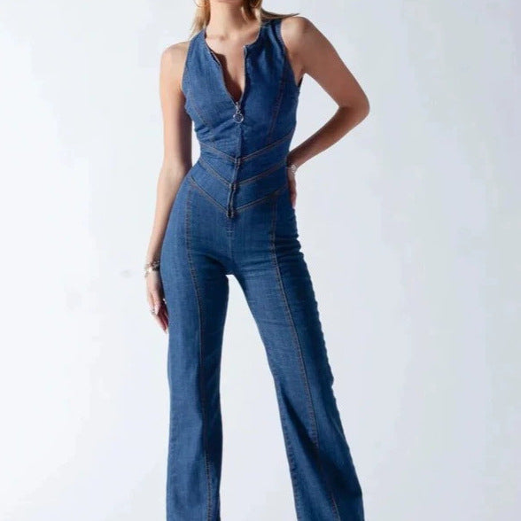 Damen Jeans Overall Drune