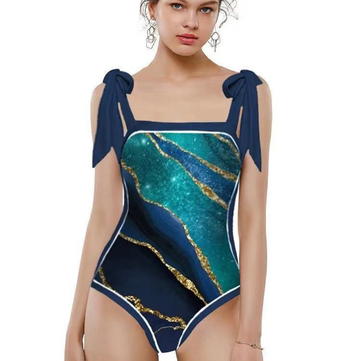 Damen Badeanzug mit elegantem Wickelrock Drune 1782104434