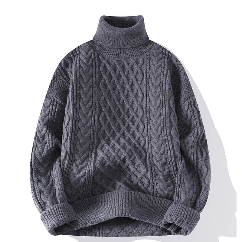 Damen Grobstrickpullover mit Rollkragen Drune