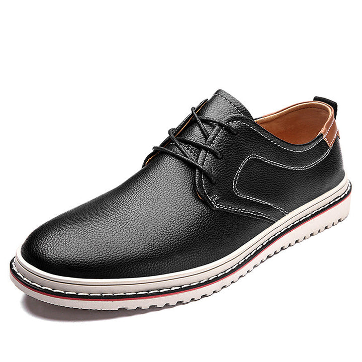 Herren Elegante Freizeit-Schnürschuhe aus hochwertigem Leder Drune