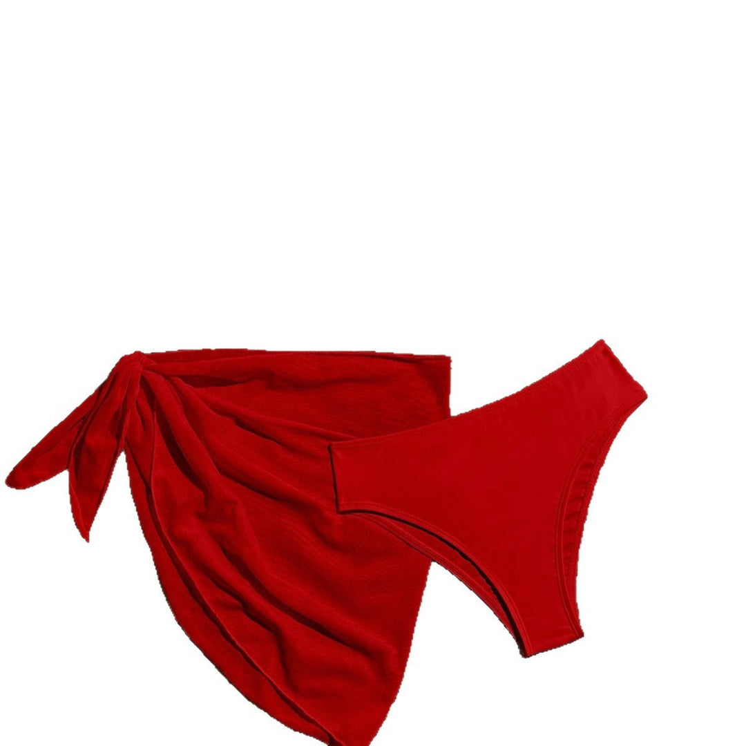 Damen Triangel-Bikini mit Wickeltuch und verstellbaren Trägern Drune
