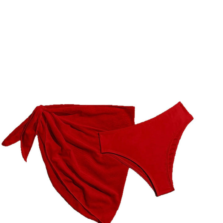 Damen Triangel-Bikini mit Wickeltuch und verstellbaren Trägern Drune