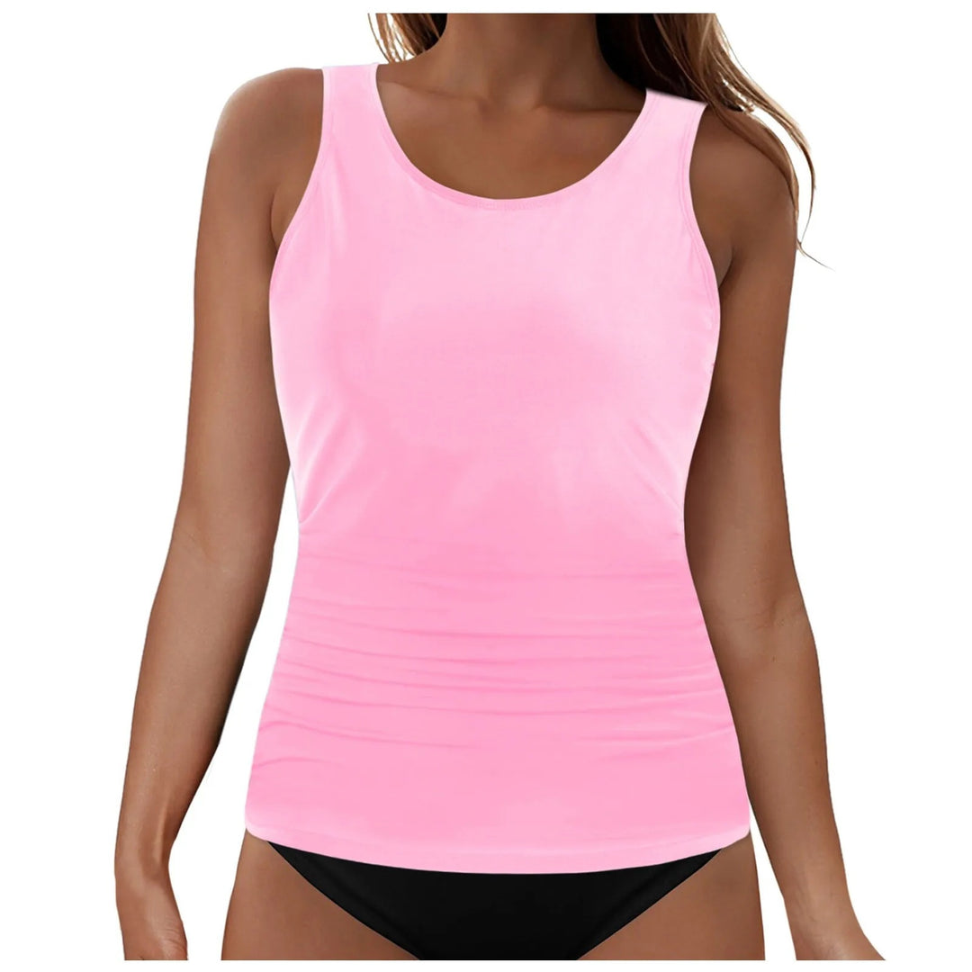Damen Tankini-Oberteil mit Raffung Drune