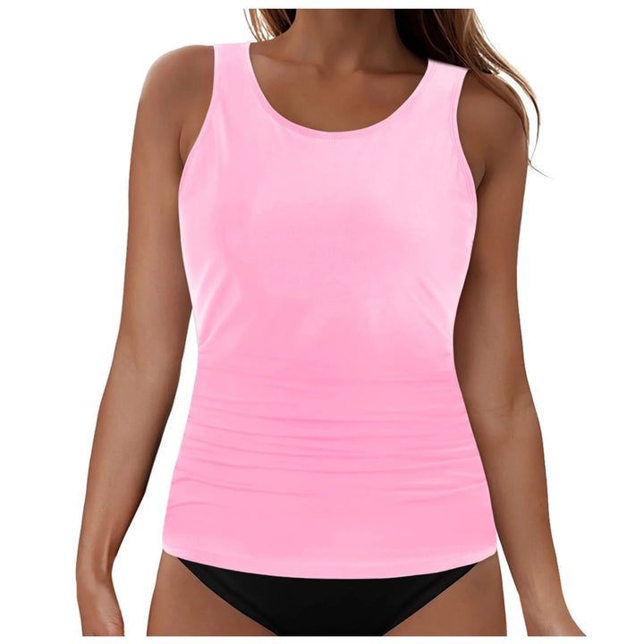 Damen Tankini-Oberteil mit Raffung Drune