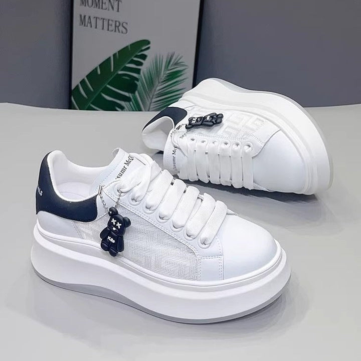 Damen modische Chunky Sneakers mit flexibel dämpfender Sohle und atmungsaktiver Estradakonstruktion Drune