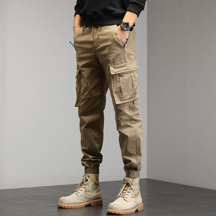 Herren Cargo-Joggerhose mit multifunktionalen Cargotaschen und elastischem Saum Drune