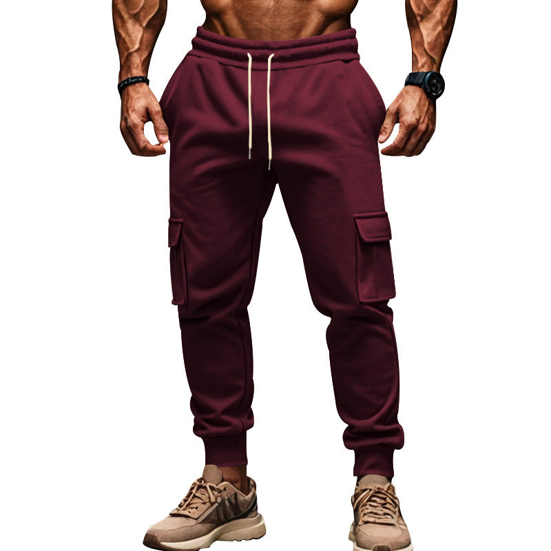 Herren nan Thermo-Cargojogginghose mit Fleecefutter elastischem Bund und großen Cargotaschen Drune