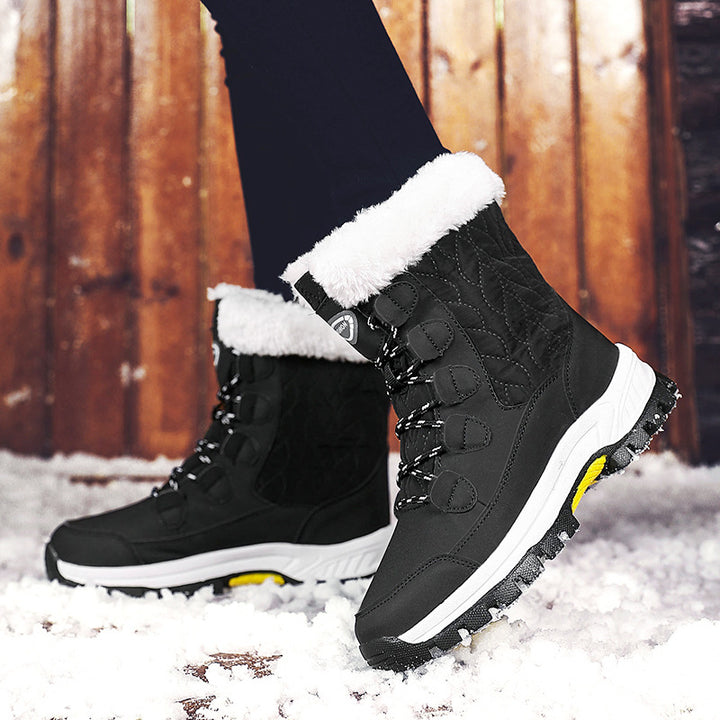 Damen Winterstiefel mit isolierter Fütterung und rutschfester Sohle Drune