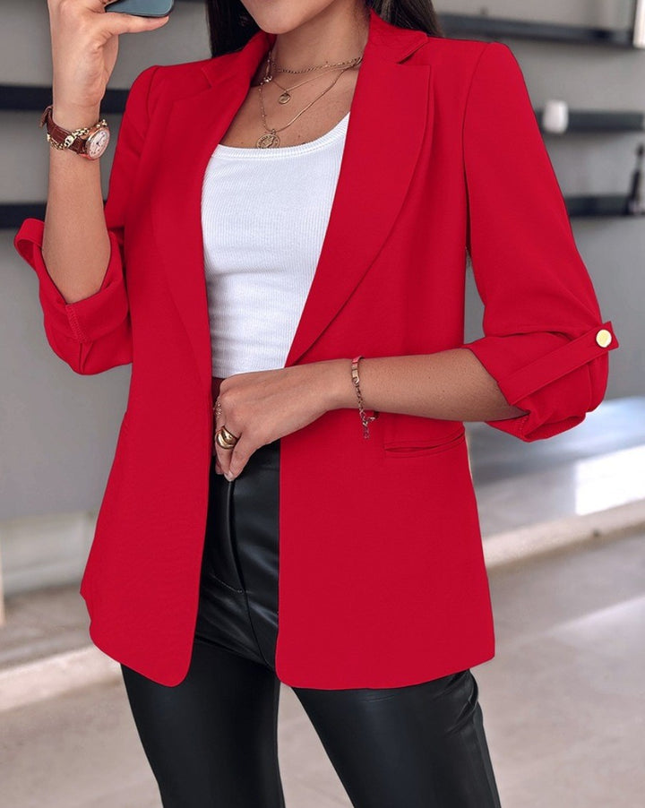 Damen Elegante und modische Blazerjacke mit perfekter Passform Drune
