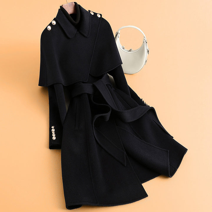 Damen Stylischer Cape-Mantel Drune