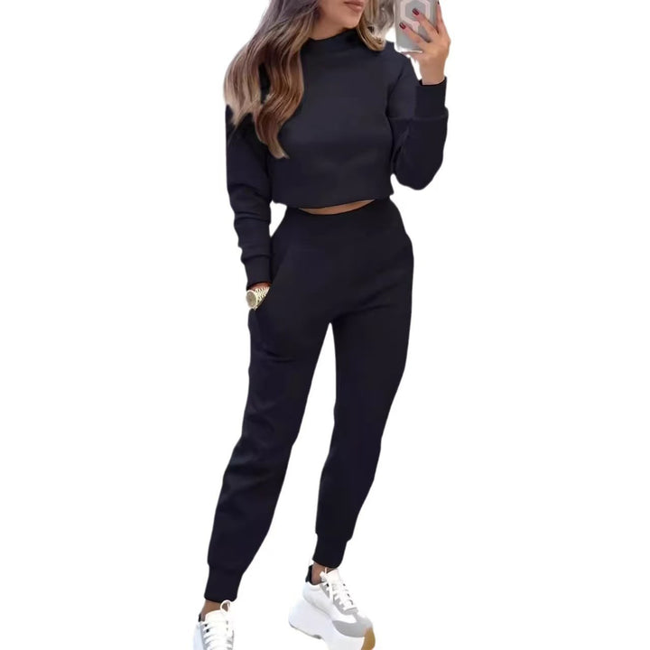 Damen Modischer Sweater und Jogginghose Set Drune