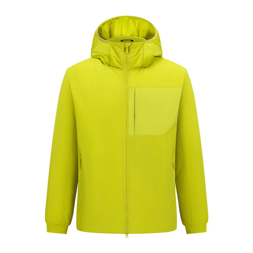 Herren Leichter Kapuzen-Urbanparka mit Zwei-Wege-Reißverschluss und Brusttasche Drune