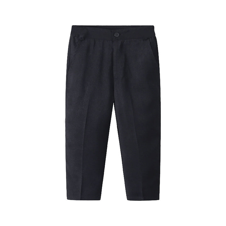 Damen elegantes Baumwollhemd mit schicken Hosen und Hosenträgern Drune