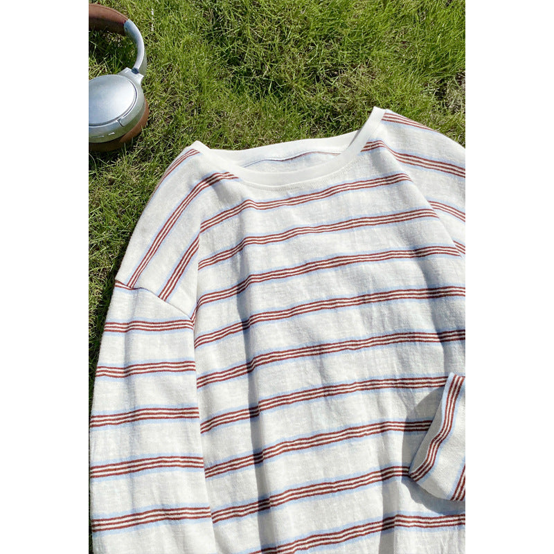 Damen Lässiges Ringelshirt Drune
