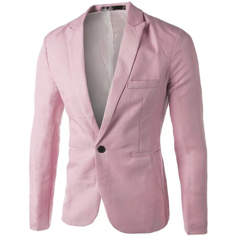 Herren eleganter Blazer mit schmalem Schnitt und feinen Akzenten Drune