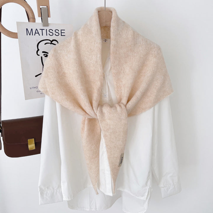 Damen Kuscheliger Wickelponcho mit modernen Fransen und elegantem Design Drune
