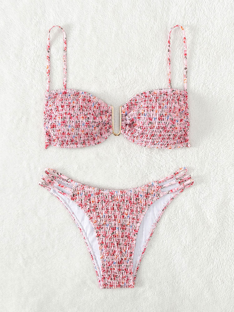 Damen Push-Up-Bikini-Set mit raffinierter Raffung Drune