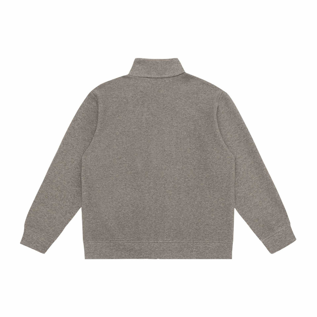 Unisex Zip-Sweatjacke mit Stehkragen, Raglanärmeln und Reißverschlusstaschen Drune