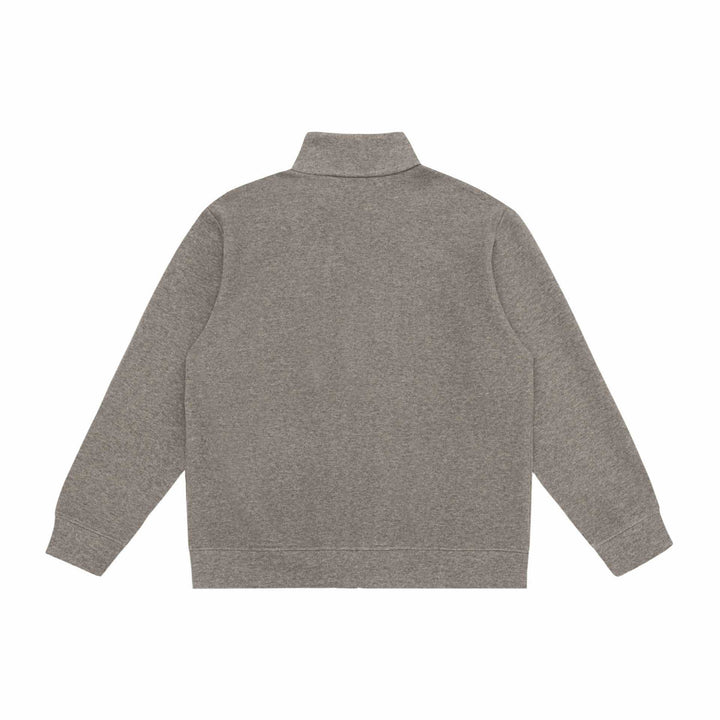 Unisex Zip-Sweatjacke mit Stehkragen, Raglanärmeln und Reißverschlusstaschen Drune